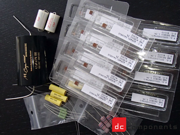 mundorf supreme, audio note tantalum, cree, vishay foil resistors